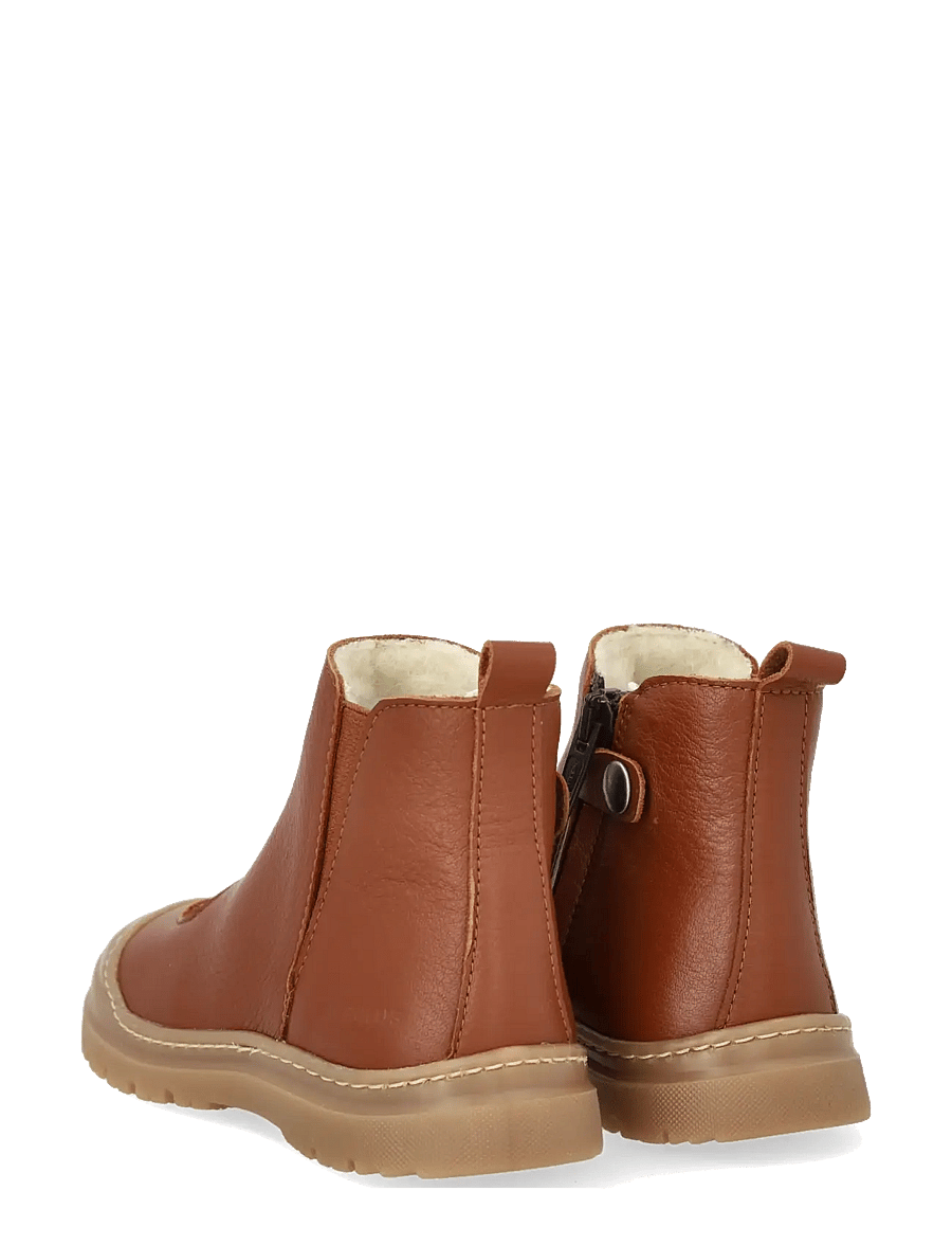 ANGULUS - Boots - flat - with zipper - talvesaapad - 3260/3905/060 cognac/rose copp - 2