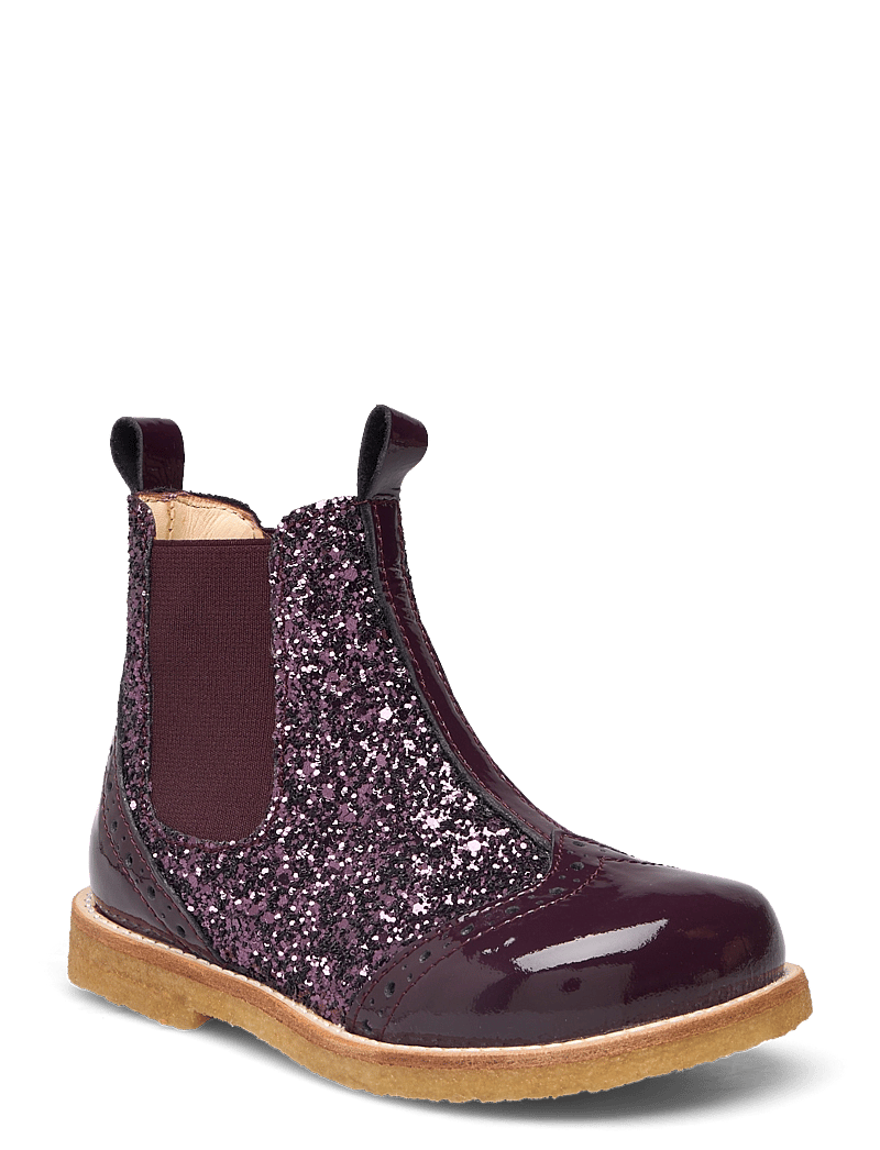 ANGULUS - Booties - flat - with elastic - skor - 3280/3291/031 aubergine/auberg - 1