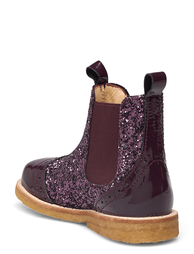 ANGULUS - Booties - flat - with elastic - skor - 3280/3291/031 aubergine/auberg - 3