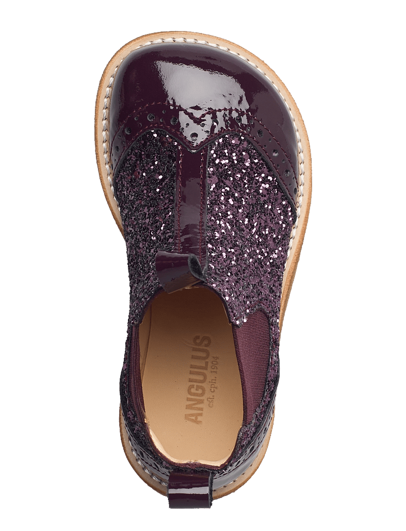 ANGULUS - Booties - flat - with elastic - skor - 3280/3291/031 aubergine/auberg - 4