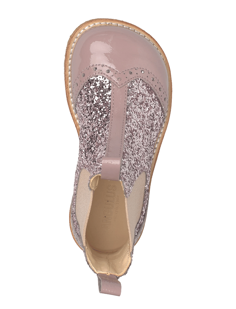 ANGULUS - Booties - flat - with elastic - sko - 1387/4033/077 faded rose/bloss - 3