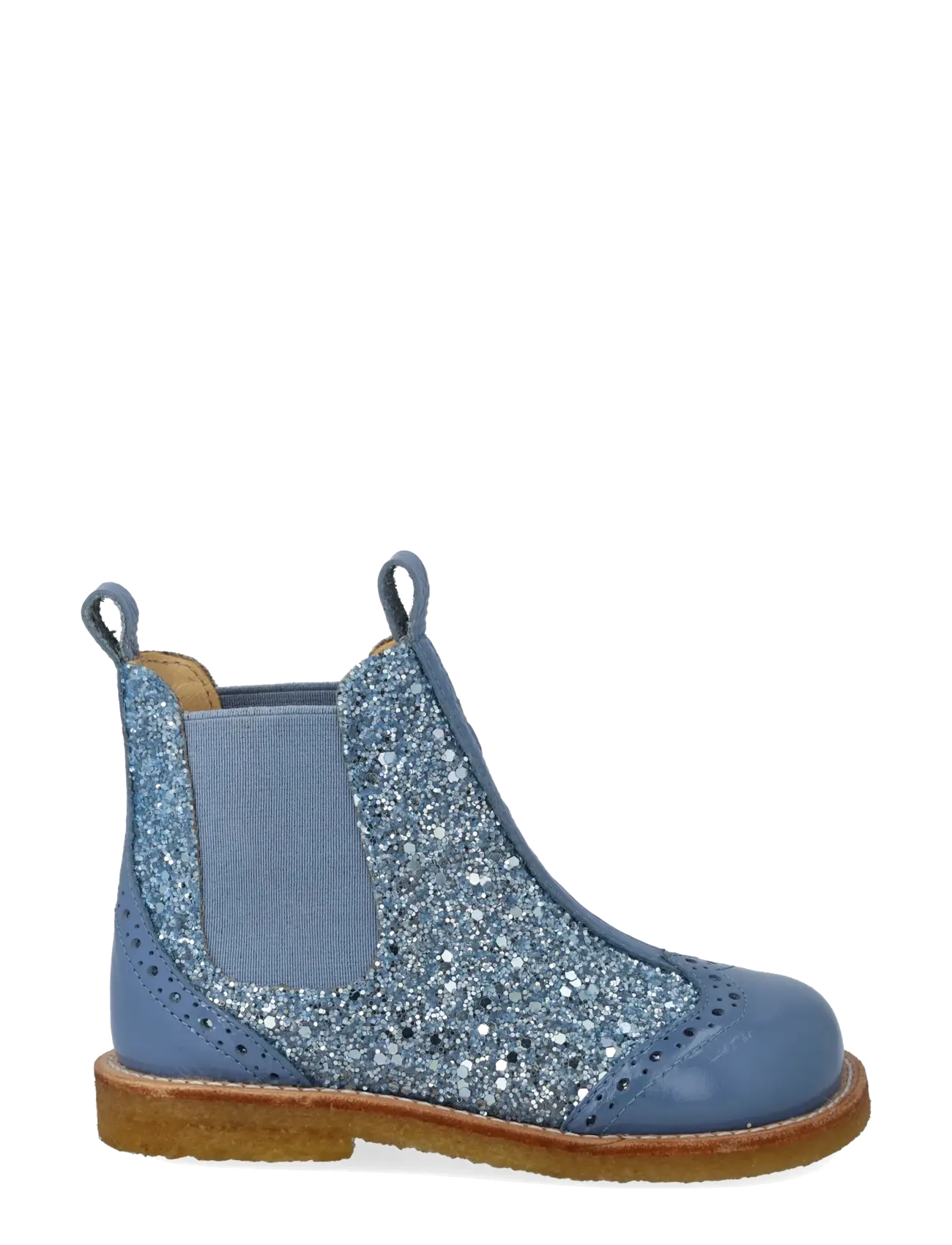 ANGULUS - Booties - flat - with elastic - sko - 4057/4036/089 blue daisy/blue - 1