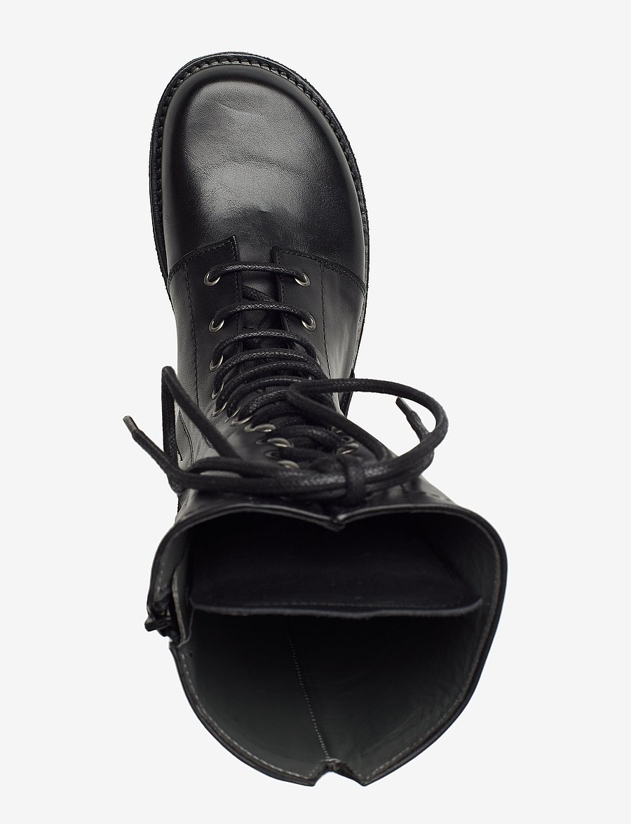 ANGULUS - Boots - flat - with laces - knähöga stövlar - 1604 black - 3