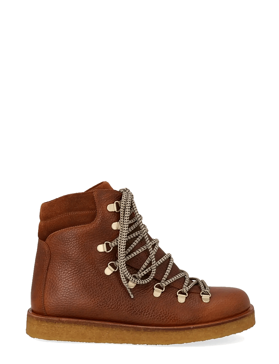ANGULUS - Boots - flat - with laces - flache stiefeletten - 2509/1166 medium brown/cognac - 1