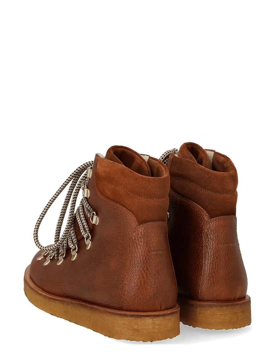 ANGULUS - Boots - flat - with laces - flache stiefeletten - 2509/1166 medium brown/cognac - 2