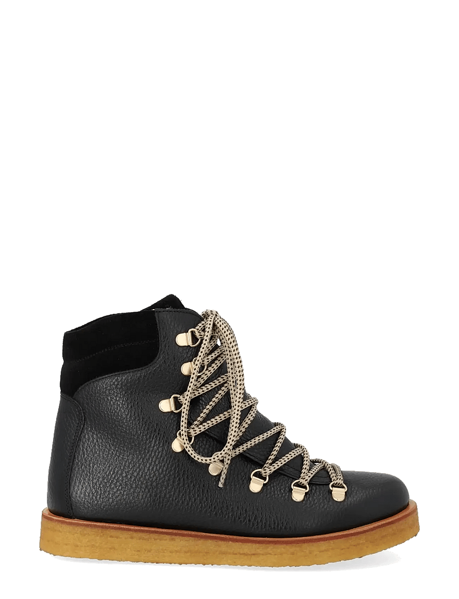ANGULUS - Boots - flat - with laces - flache stiefeletten - 2504/1163 black/black - 1
