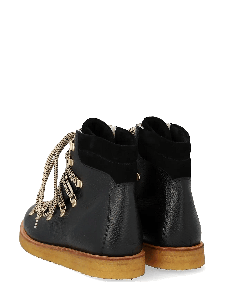 ANGULUS - Boots - flat - with laces - flache stiefeletten - 2504/1163 black/black - 2