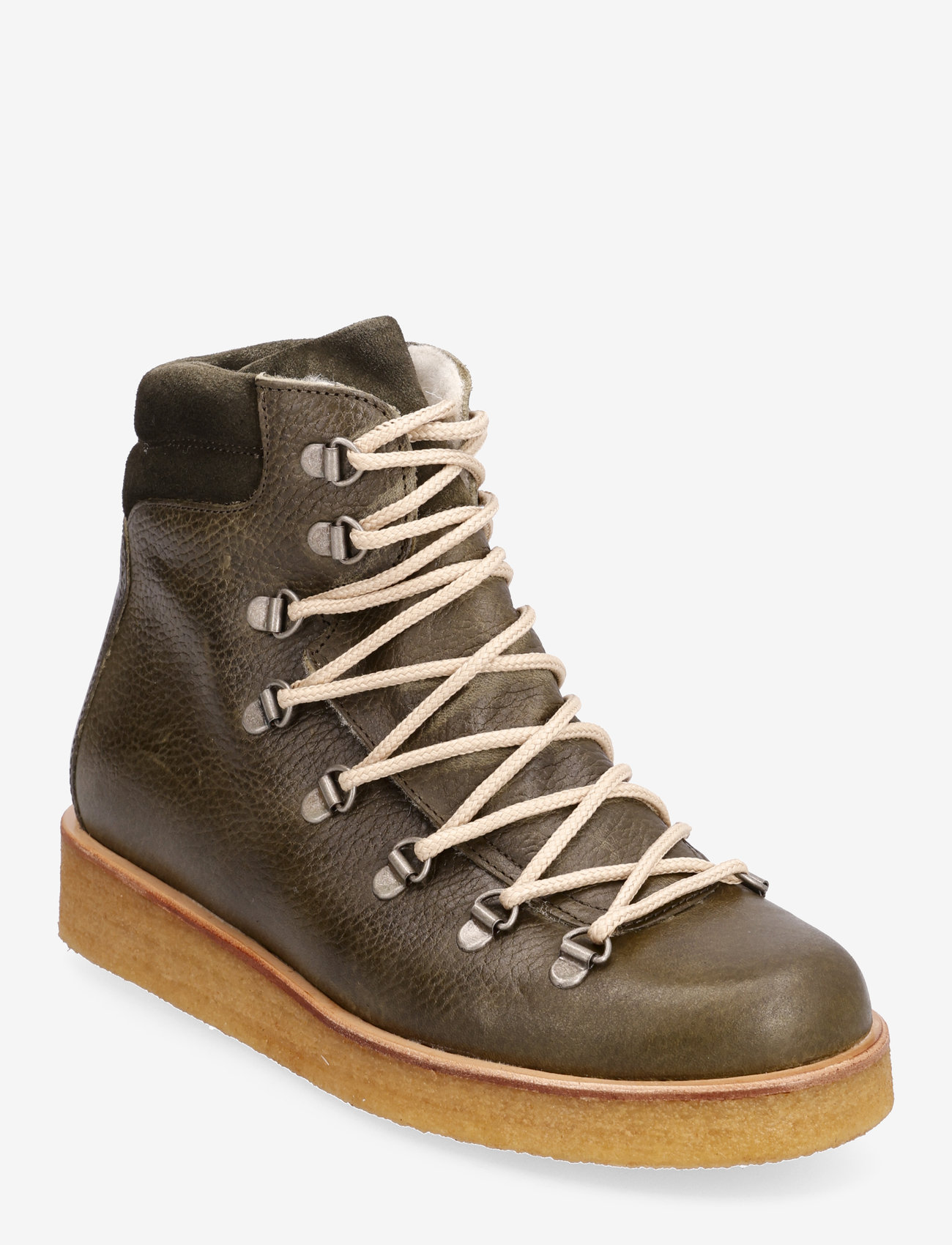 ANGULUS - Boots - flat - with laces - lygiapadžiai aulinukai iki kulkšnių - 1724/2244 moss green/dark gree - 0