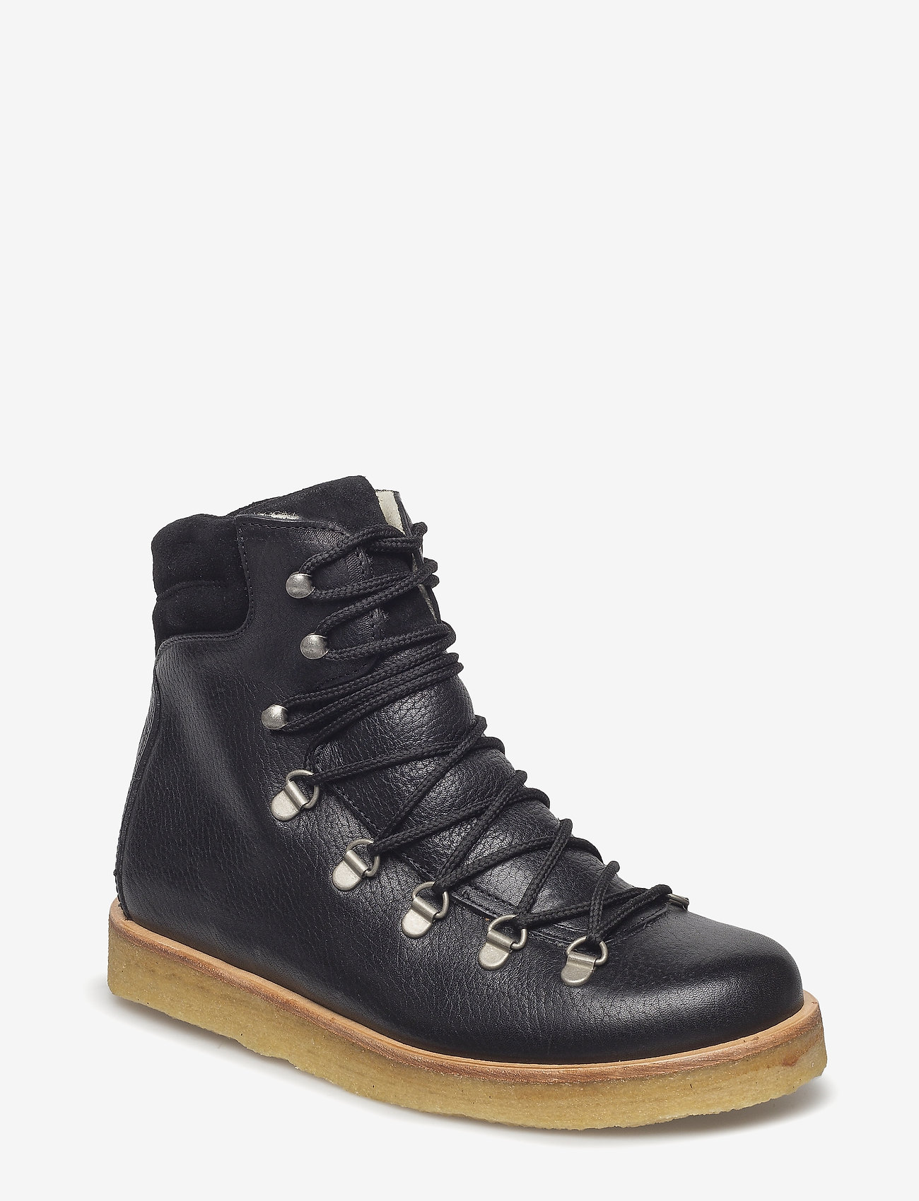 ANGULUS - Boots - flat - with laces - lygiapadžiai aulinukai iki kulkšnių - 2504/1163 black/black - 0
