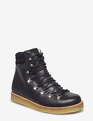 ANGULUS - Boots - flat - with laces - płaskie botki - 2504/1163 black/black - 0