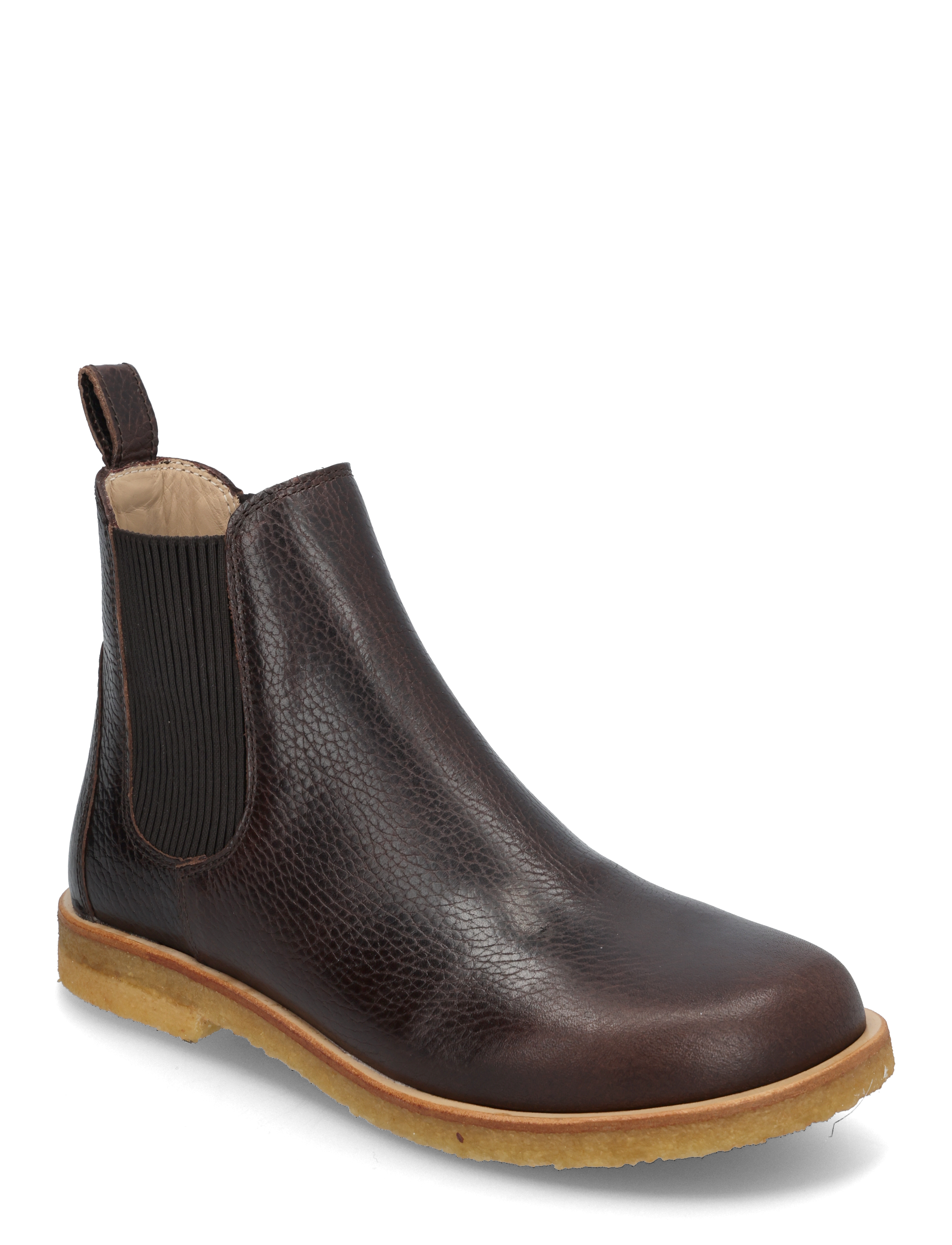 ANGULUS Booties - flat - with elastic - ANGULUS - 2505/046 DARK BROWN / brown