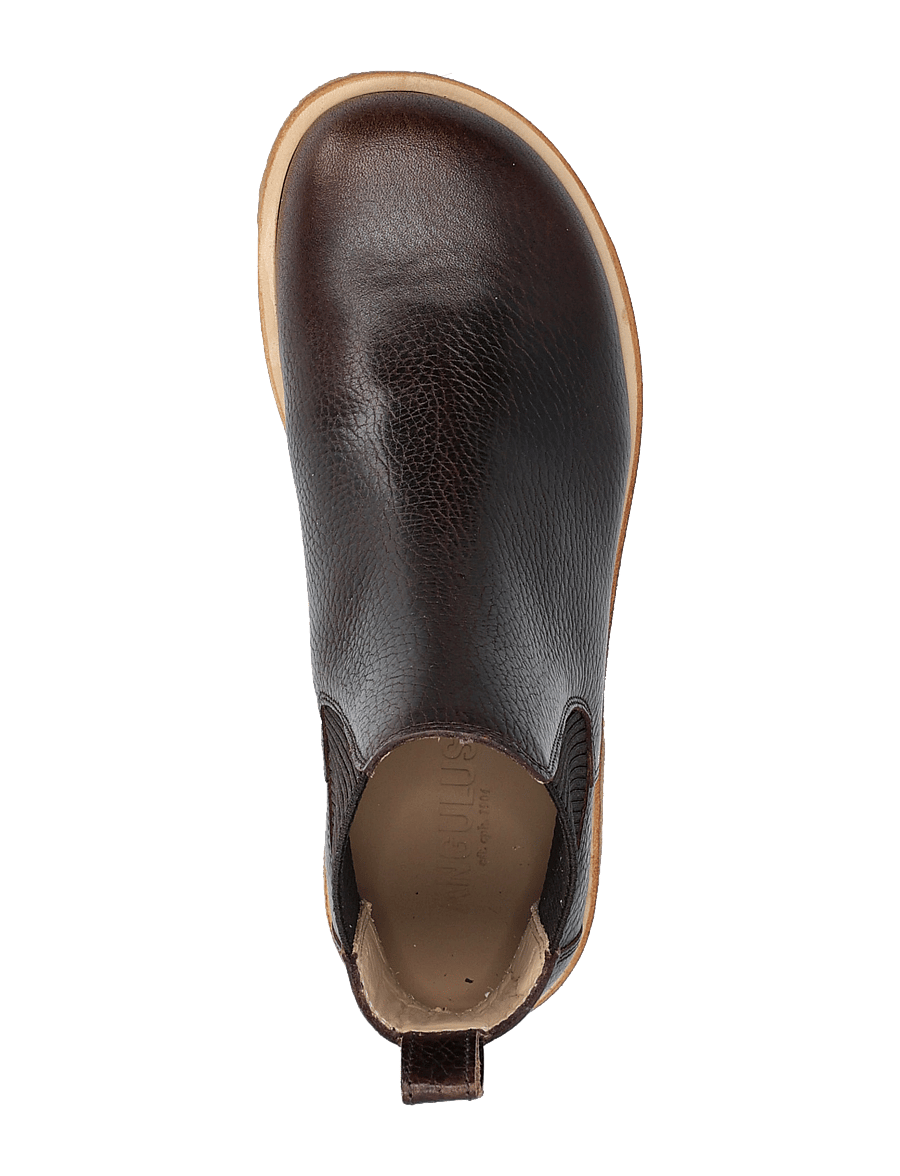 ANGULUS - Booties - flat - with elastic - chelsea støvler - 2505/046 dark brown - 3