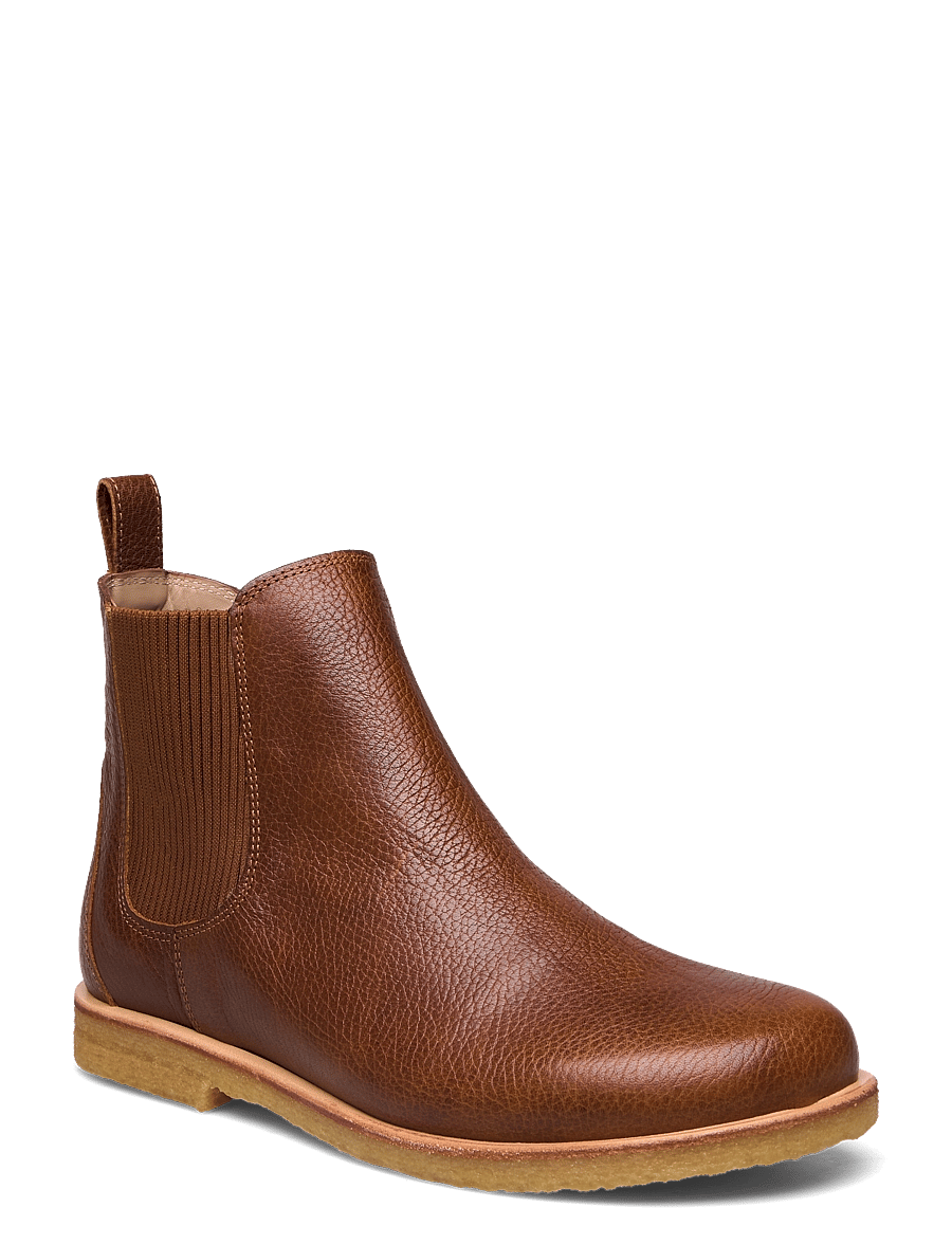 ANGULUS - Booties - flat - with elastic - bottes chelsea - 2509/040 medium brown/ cognac - 1