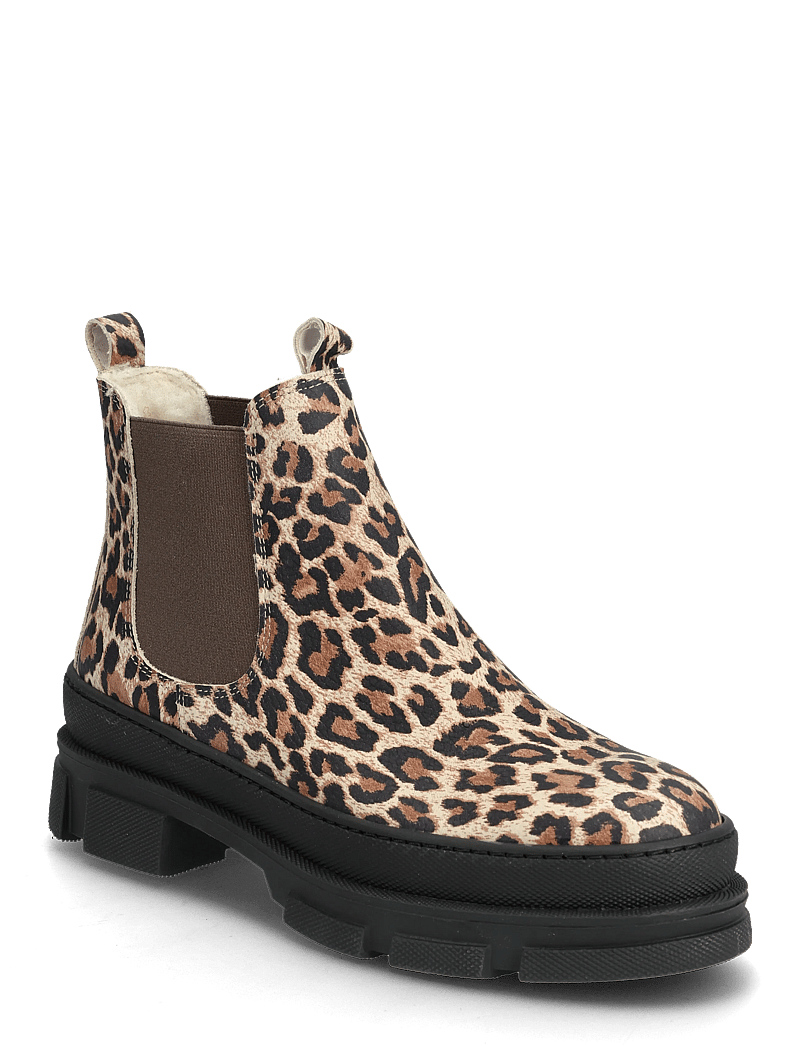 ANGULUS - Booties - flat - with elastic - schuhe - 4020/003 beige leo/brown elast - 0