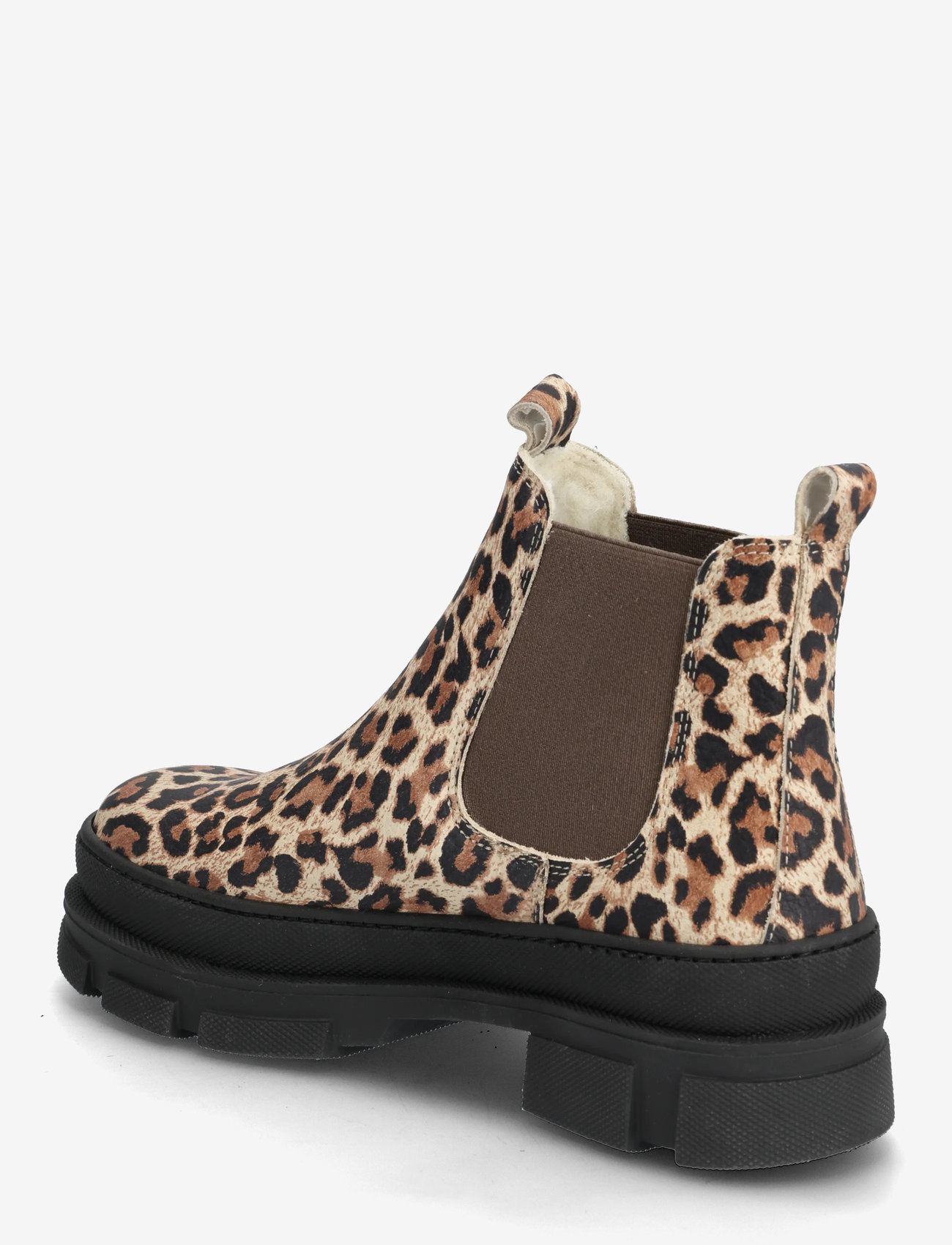 ANGULUS - Booties - flat - with elastic - sügisjalanõud - 4020/003 beige leo/brown elast - 2