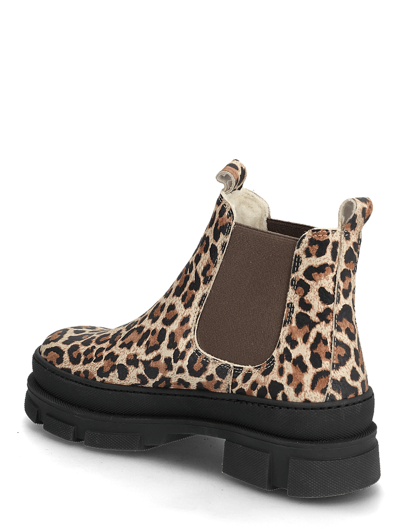 ANGULUS - Booties - flat - with elastic - schuhe - 4020/003 beige leo/brown elast - 2