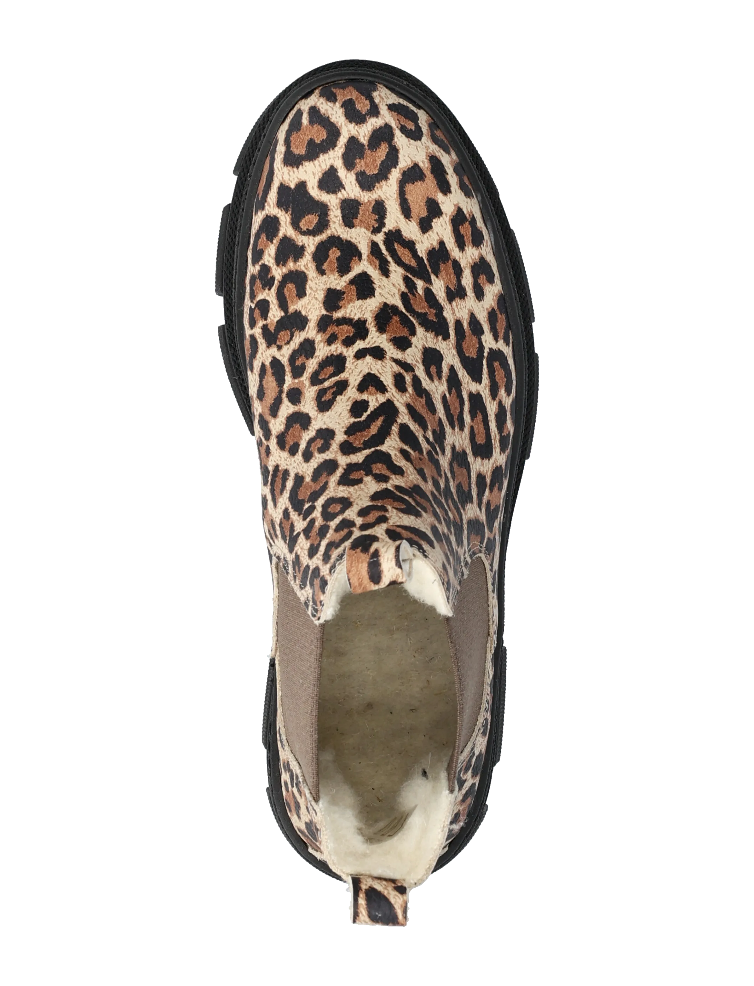 ANGULUS - Booties - flat - with elastic - winterstiefel - 4020/003 beige leo/brown elast - 3