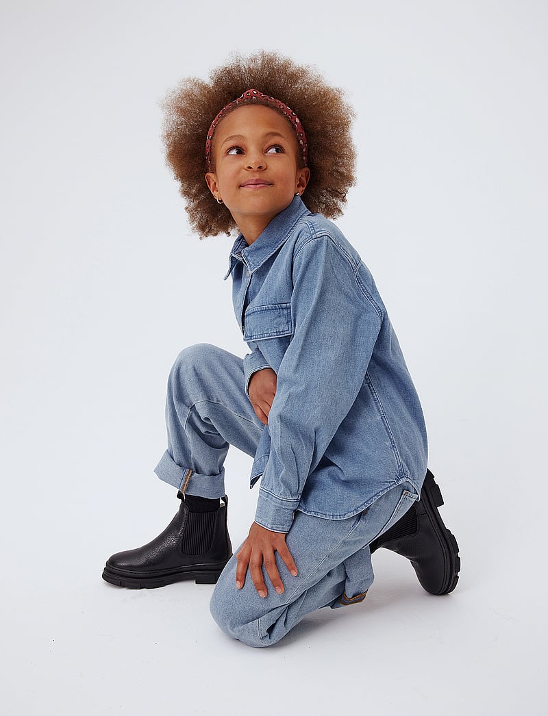 ANGULUS - Booties - flat - with elastic - skor - 2504/019 black/black - 0