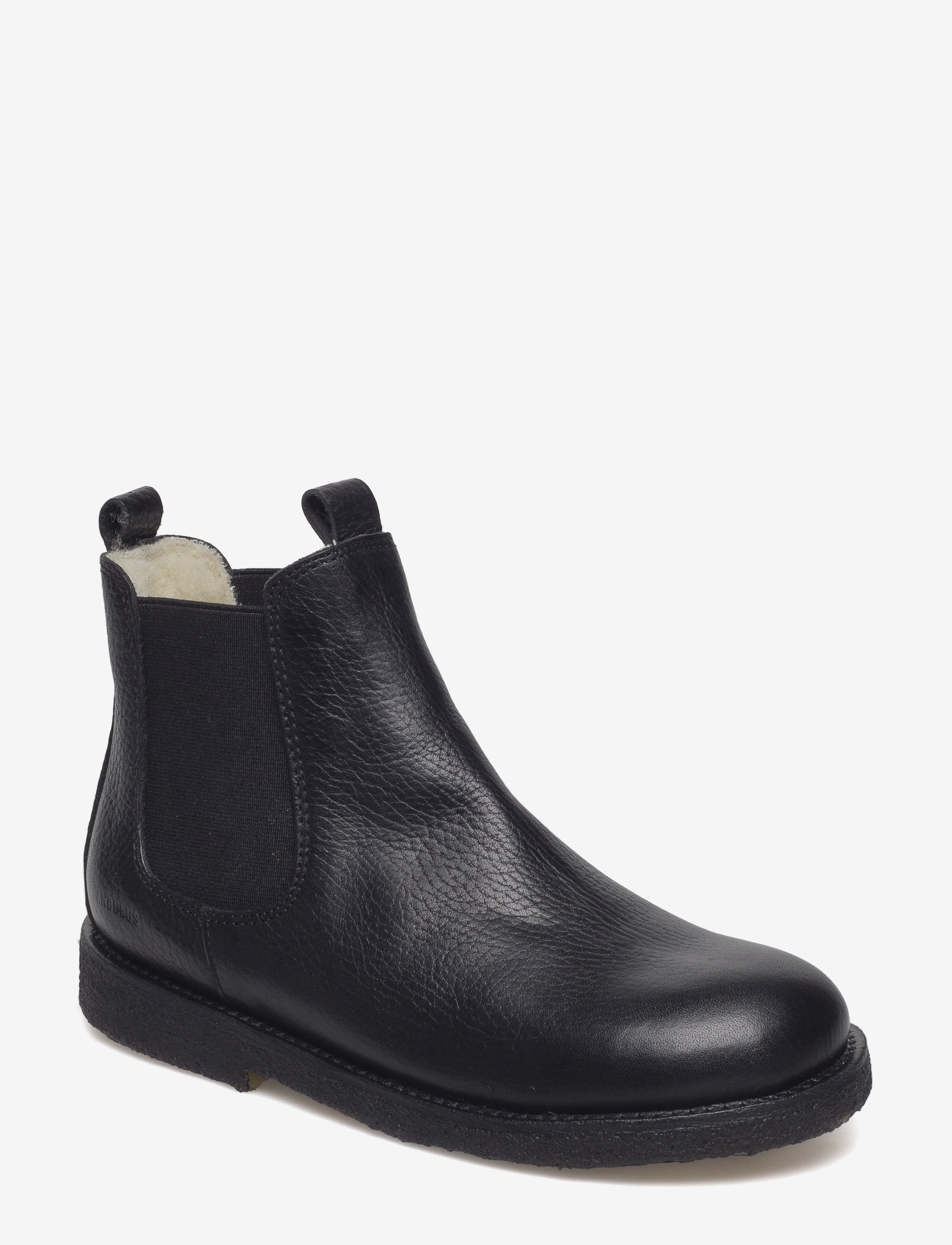 ANGULUS Booties - flat - with elastic - Saapad - 2504/001 BLACK/BLACK / black