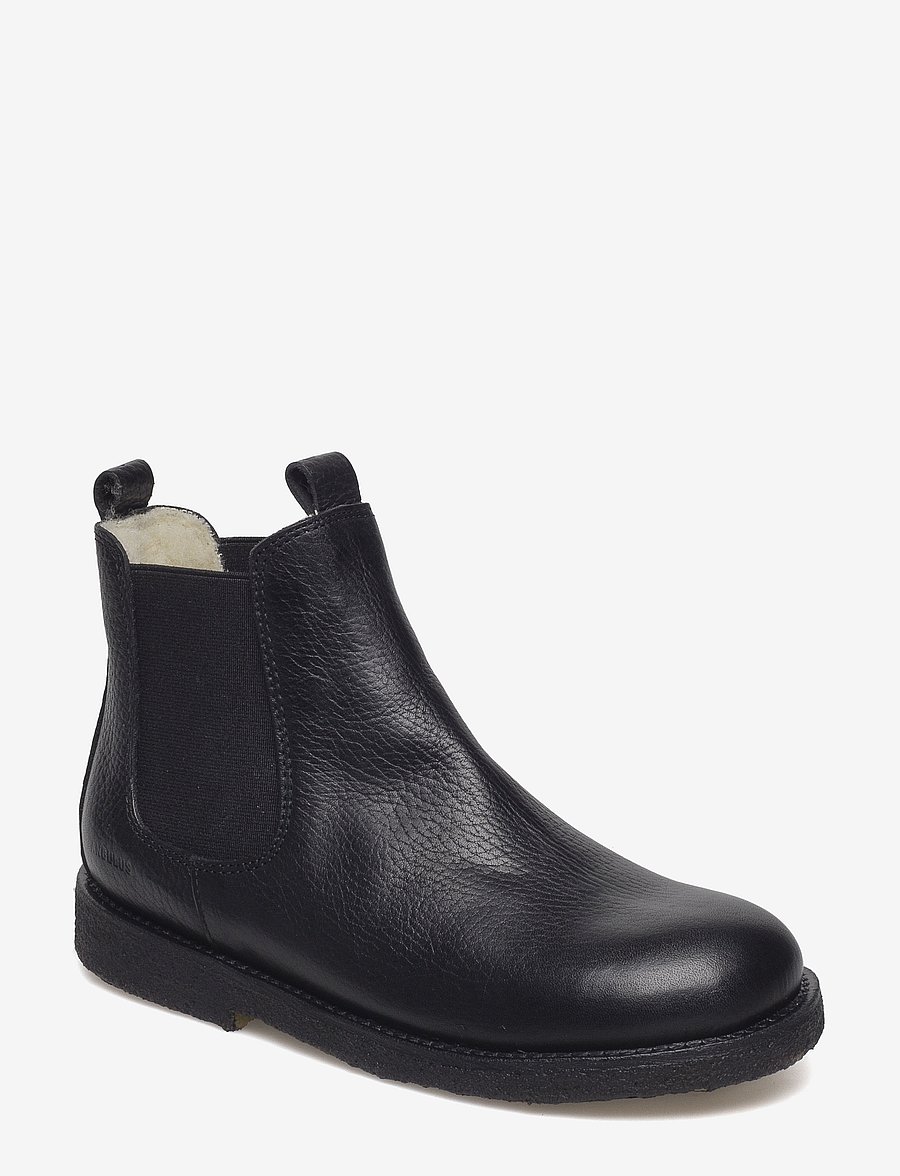 ANGULUS - Booties - flat - with elastic - stiefel - 2504/001 black/black - 0