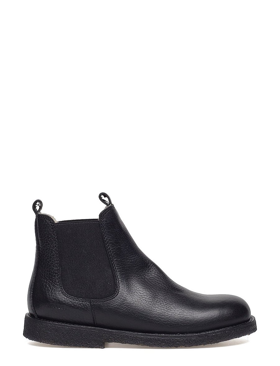 ANGULUS - Booties - flat - with elastic - stiefel - 2504/001 black/black - 1