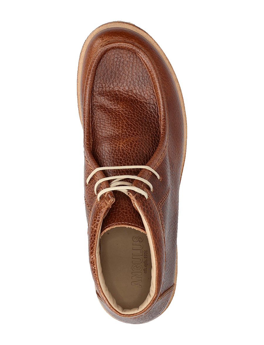 ANGULUS - Shoes - flat - with lace - płaskie botki - 2509 cognac - 3