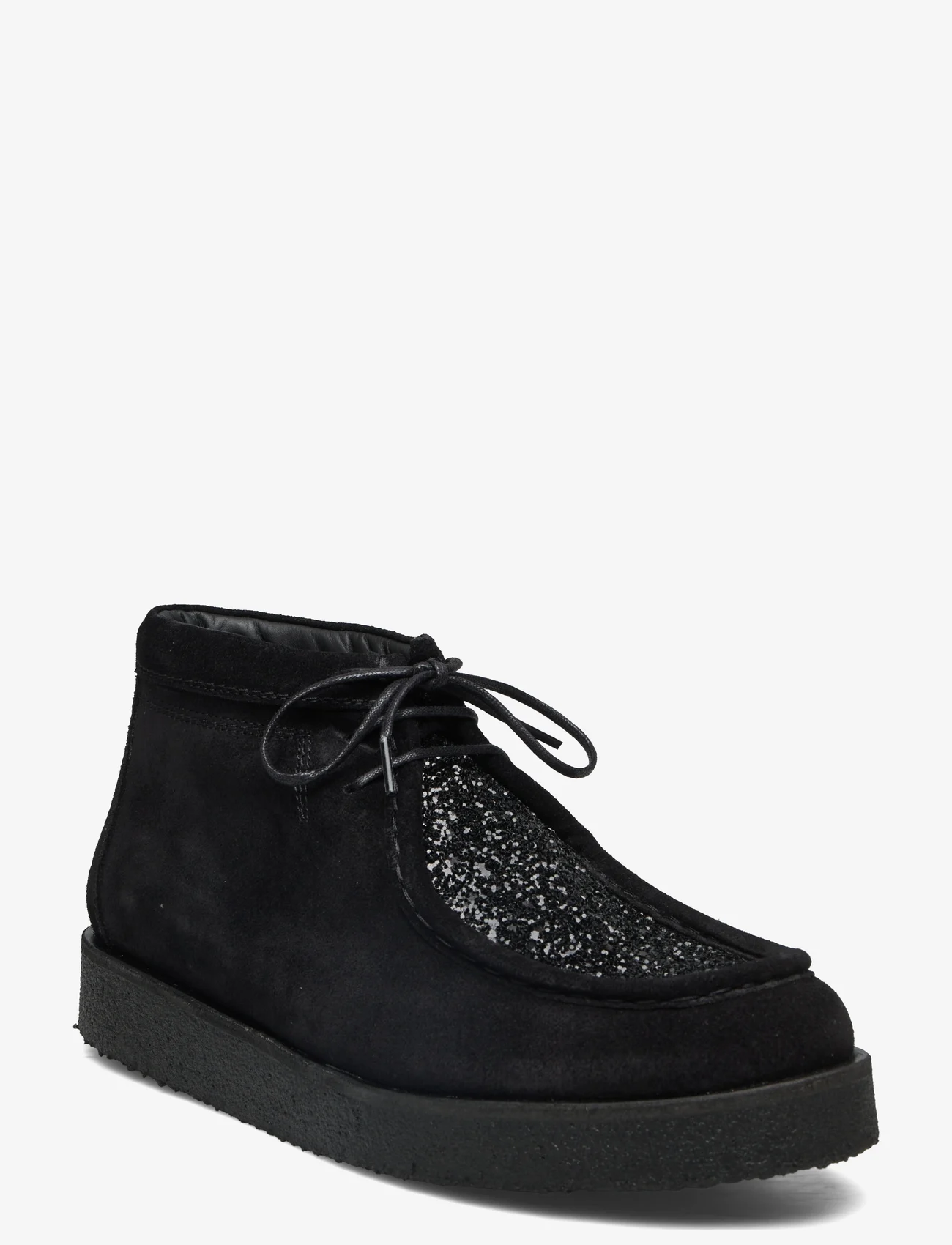 ANGULUS - Shoes - flat - with lace - flache schuhe - 1163/2486 black/black glitter - 0