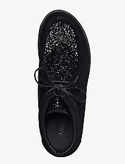 ANGULUS - Shoes - flat - with lace - płaskie buty - 1163/2486 black/black glitter - 3