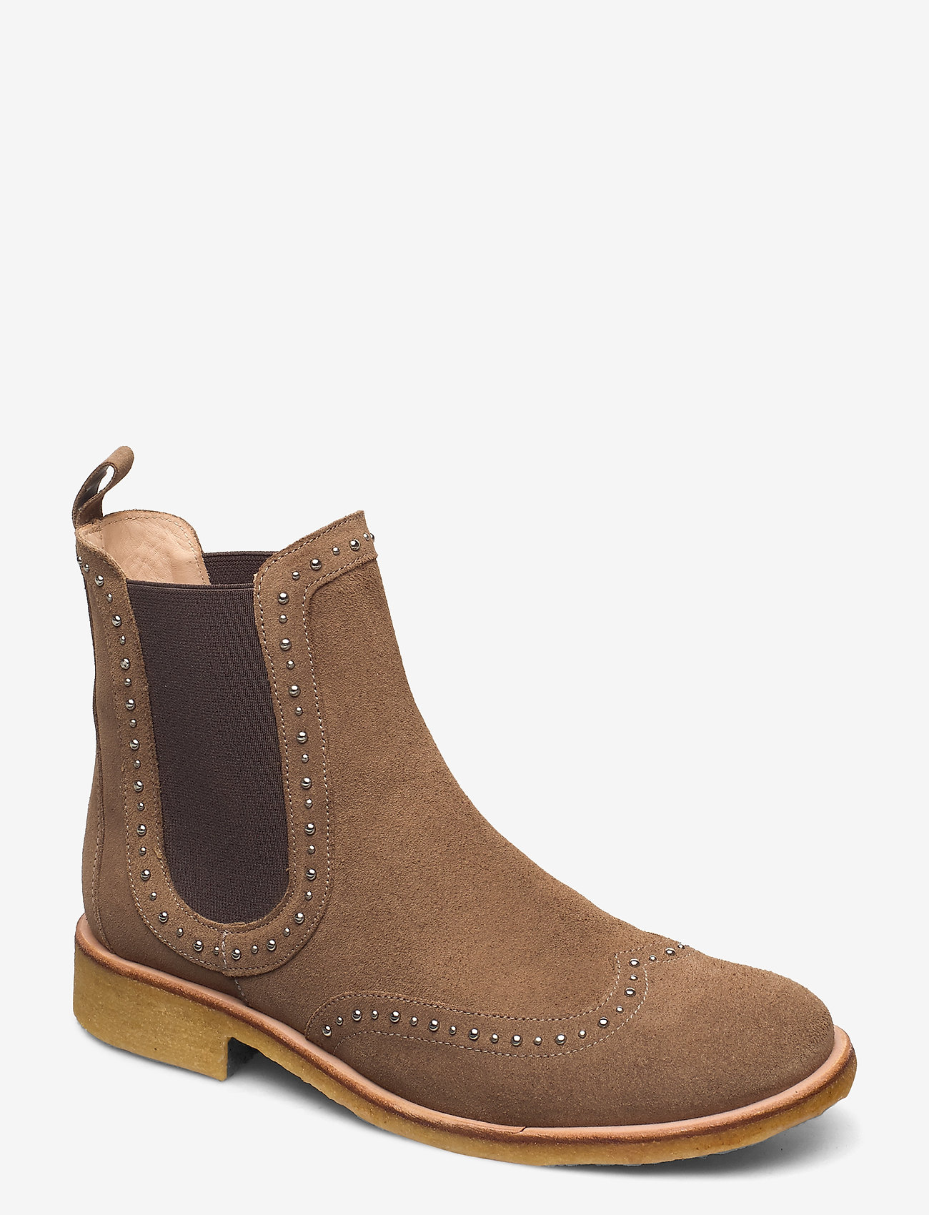 ANGULUS - Booties - flat - with elastic - 1198/003 light cognac/ brown - 0