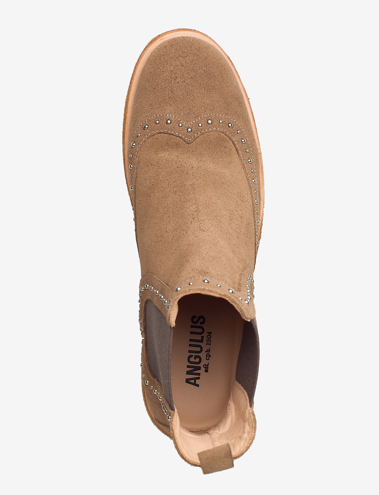 ANGULUS - Booties - flat - with elastic - 1198/003 light cognac/ brown - 3