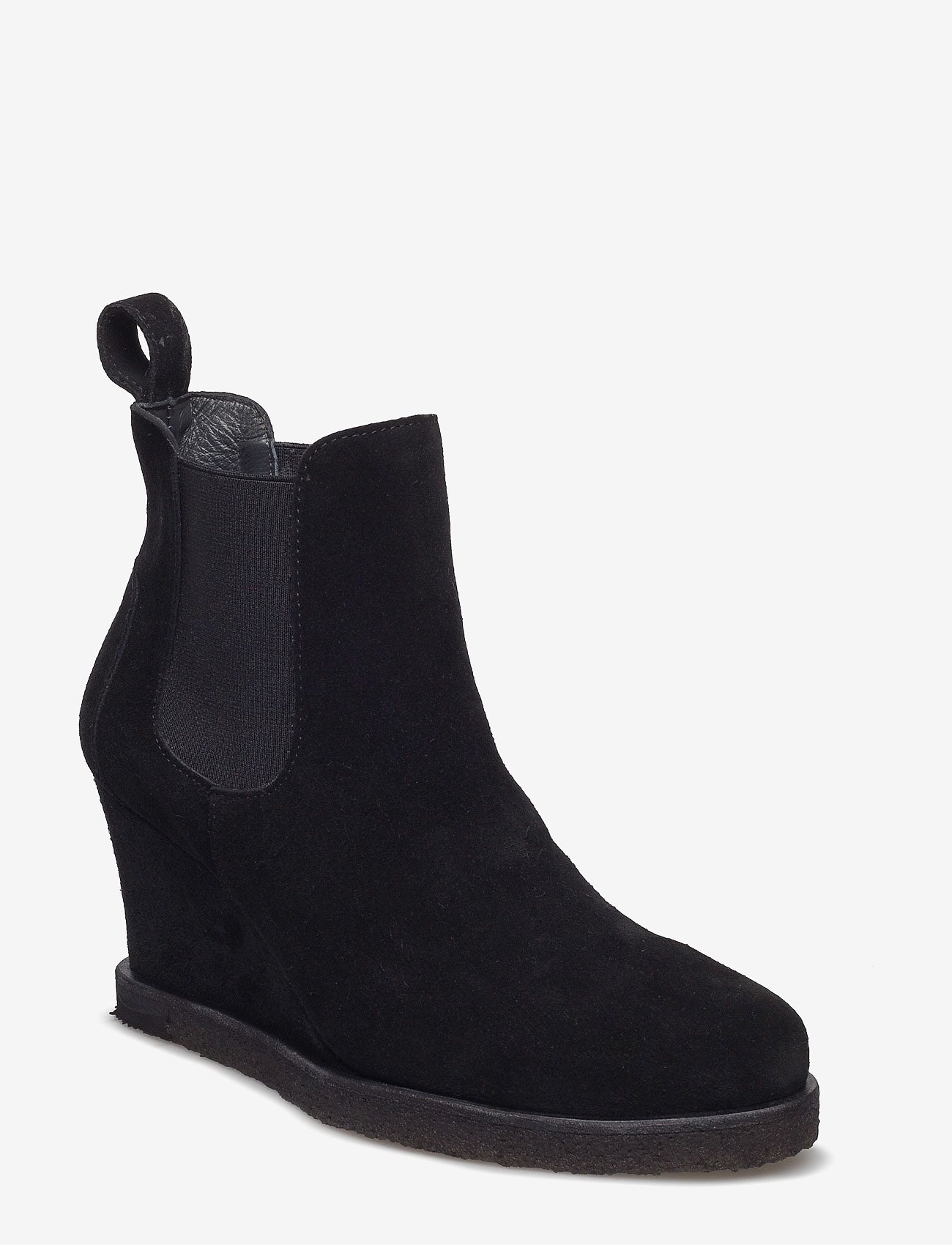 ANGULUS - Booties - Wedge - with elastic - 1604/001 black/black - 0
