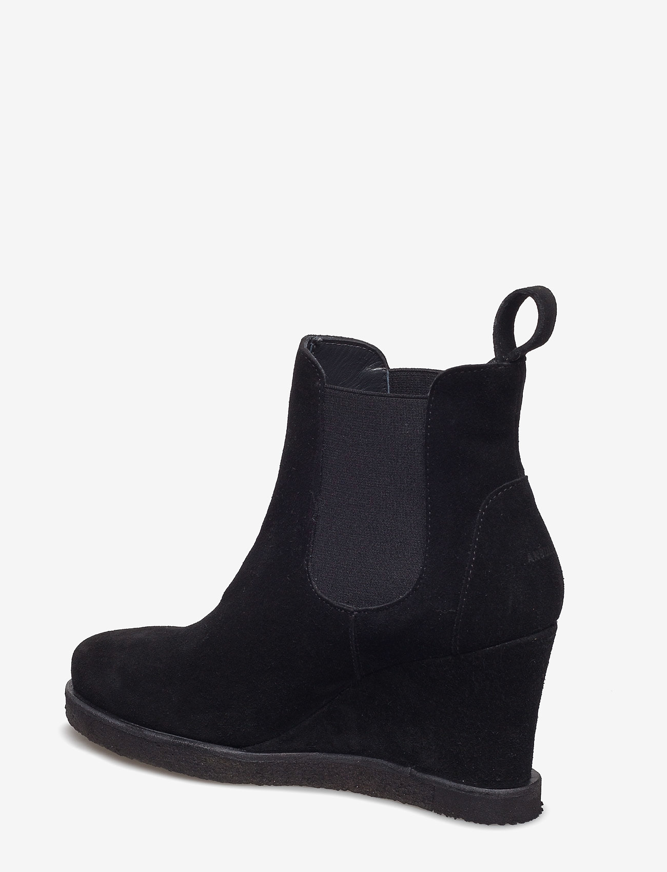 ANGULUS - Booties - Wedge - with elastic - 1604/001 black/black - 4