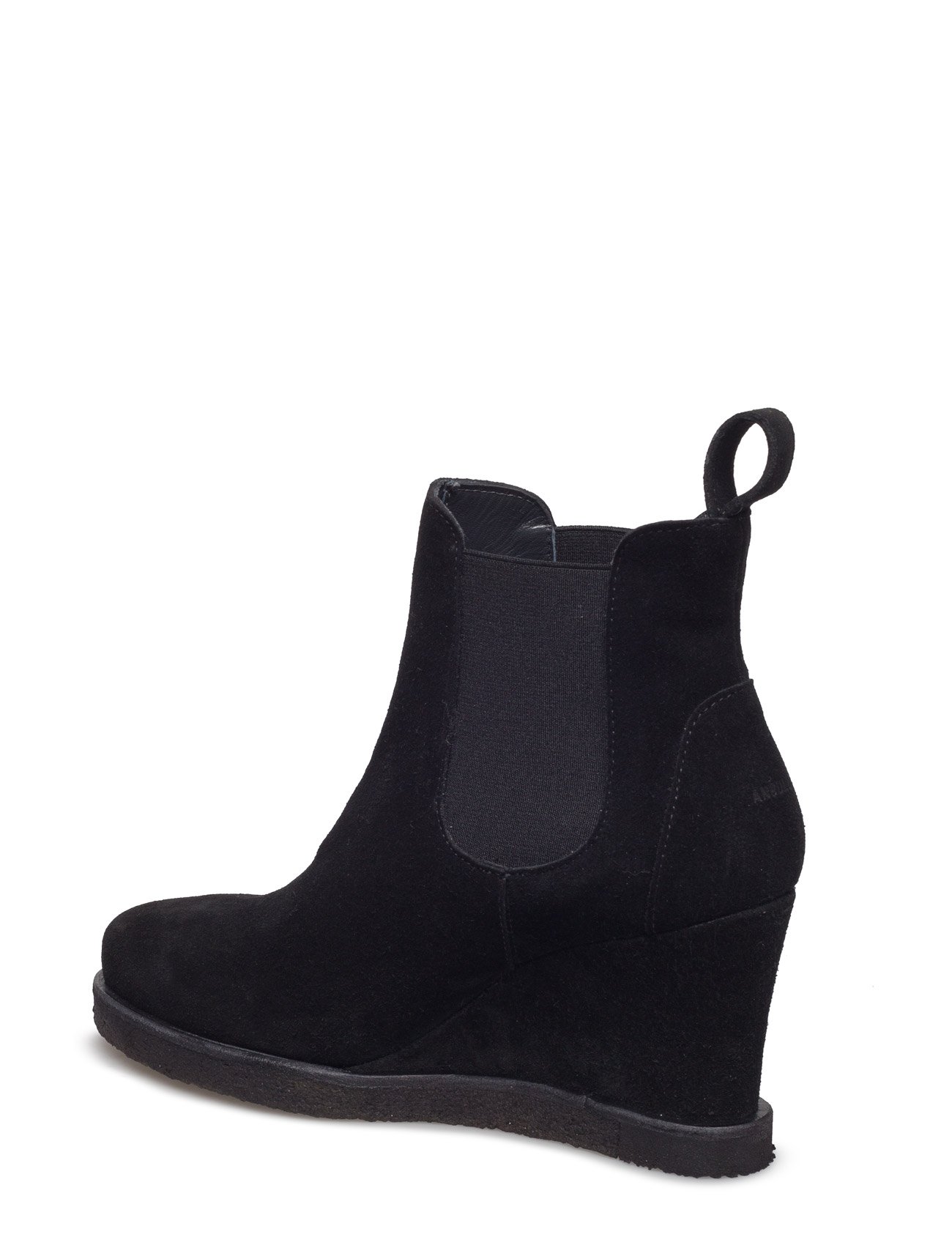 ANGULUS - Booties - Wedge - with elastic - 1604/001 black/black - 5