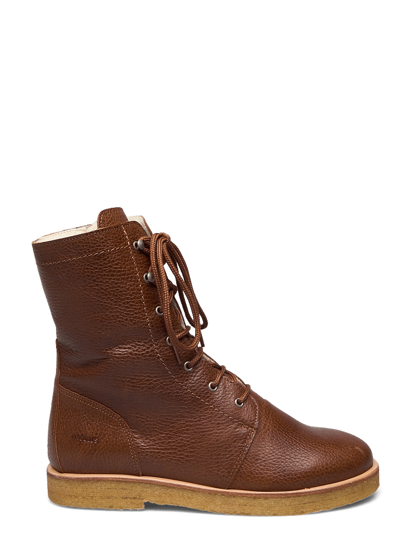 ANGULUS - Boots - flat - with laces - platta ankelboots - 2509 cognac - 1