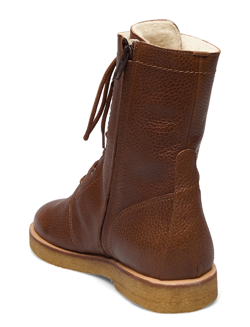 ANGULUS - Boots - flat - with laces - platta ankelboots - 2509 cognac - 2
