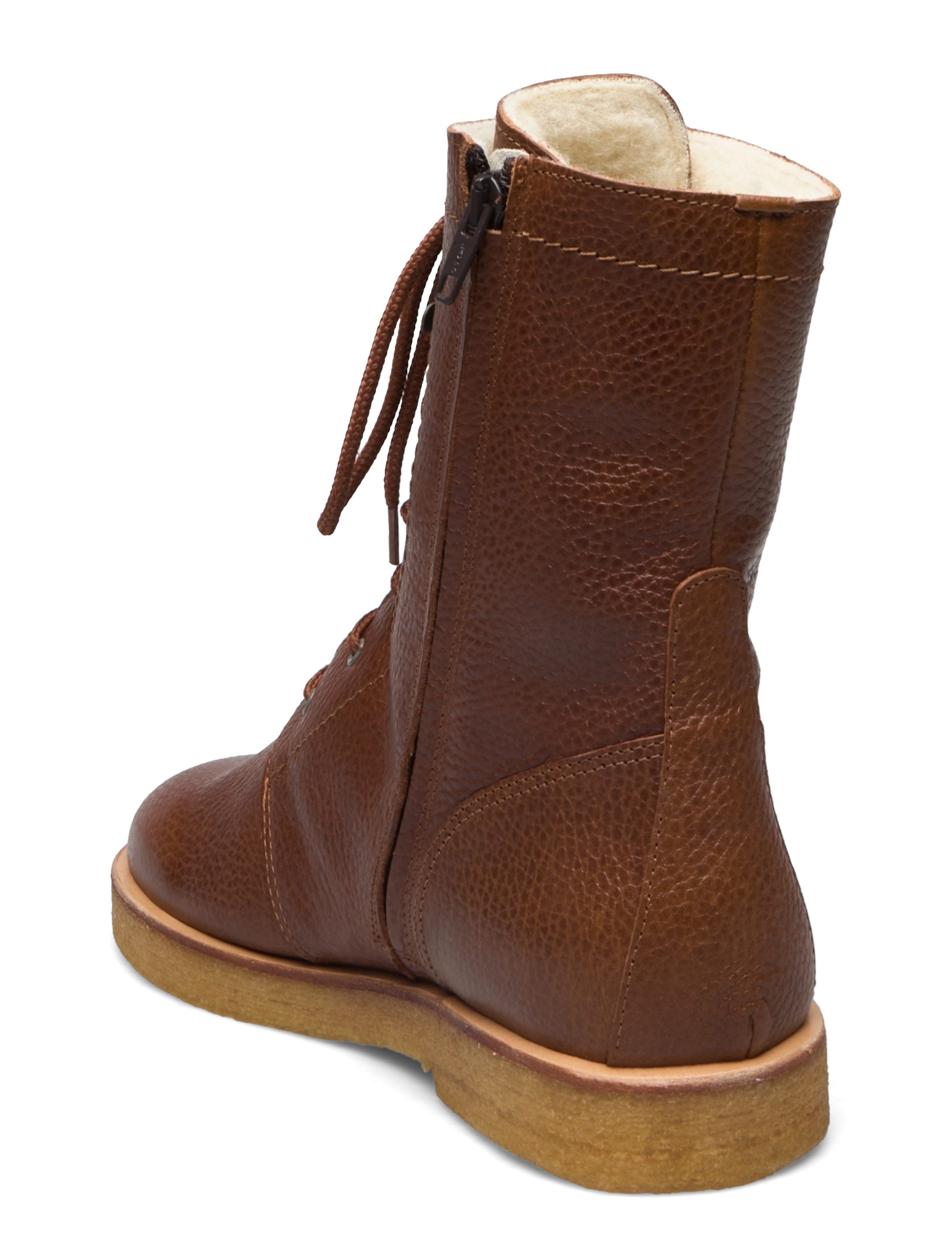 ANGULUS - Boots - flat - with laces - flache stiefeletten - 2509 cognac - 2