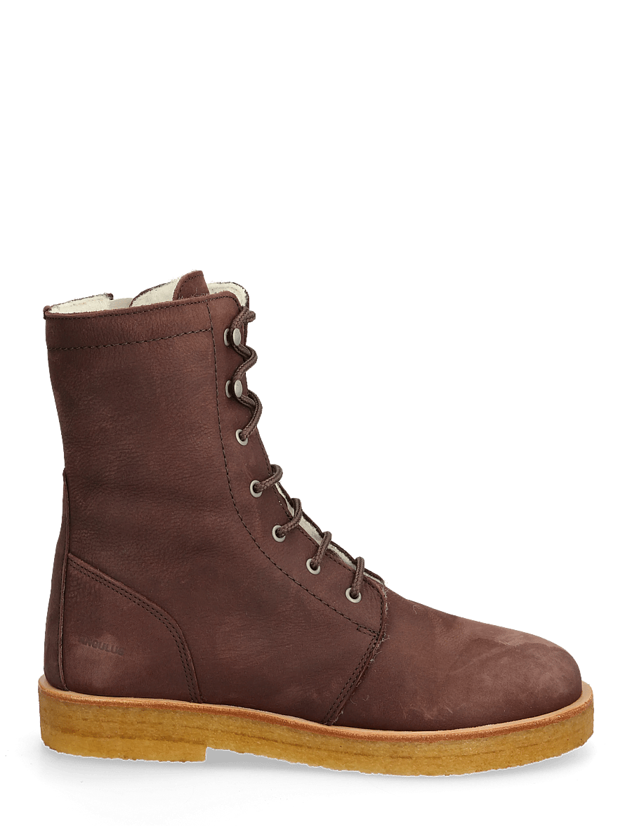 ANGULUS - Boots - flat - with laces - flat ankle boots - 2581 brown - 1
