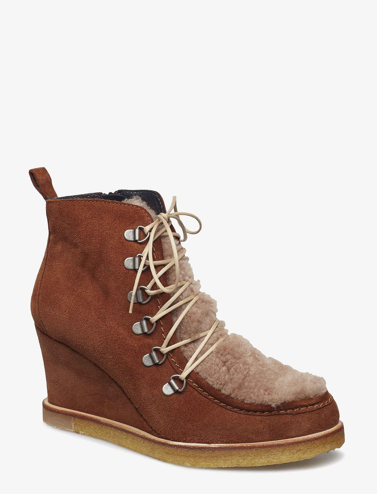 1166/2019 COGNAC/BEIGE LAMB WO
