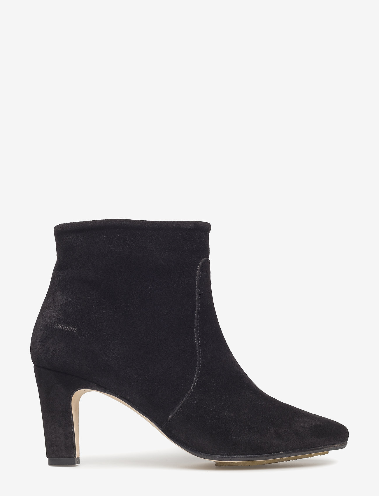 ANGULUS - Bootie - block heel - with zippe - 1163 black - 1