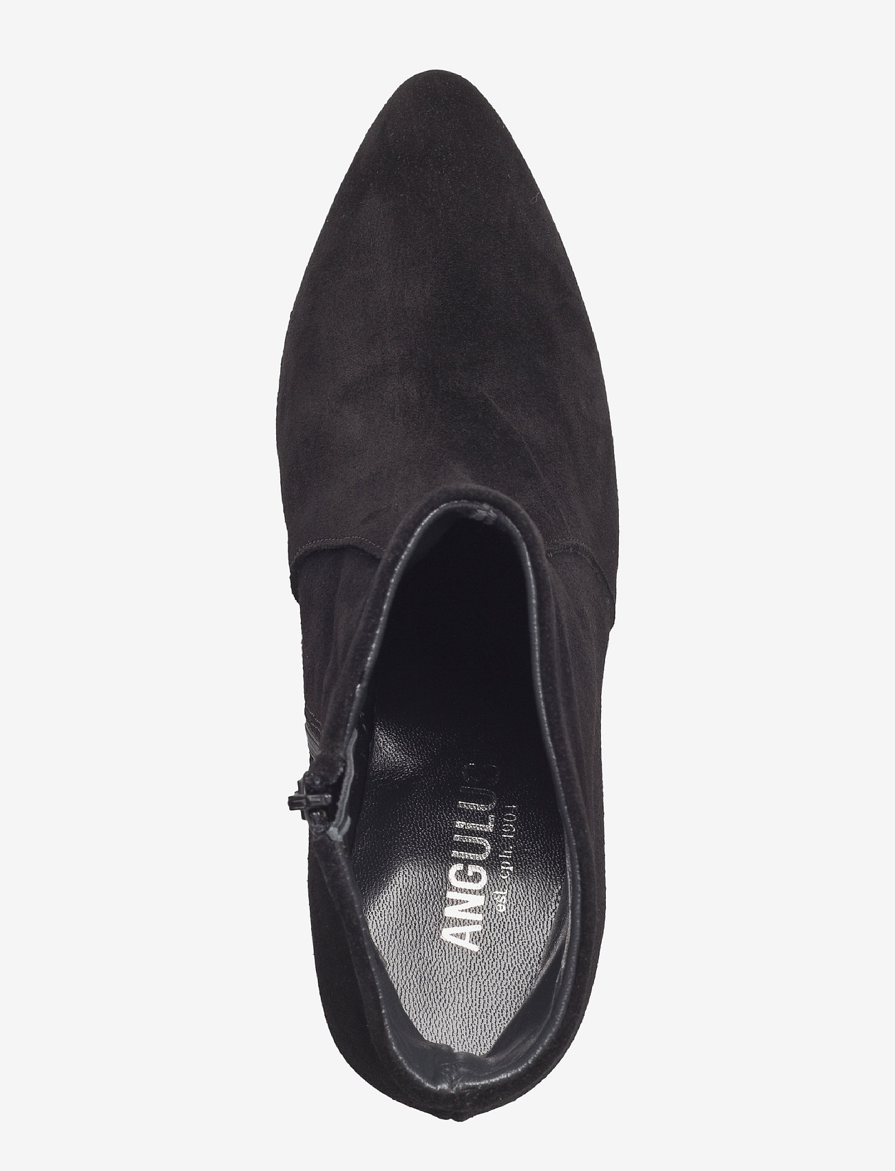 ANGULUS - Bootie - block heel - with zippe - 1163 black - 3