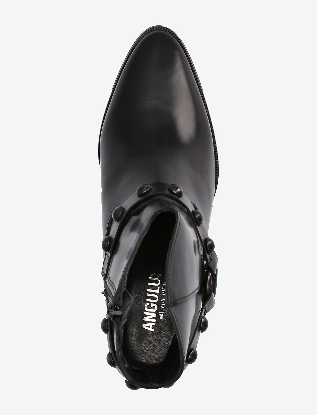ANGULUS - Bootie - block heel - with zippe - 1400 black - 3