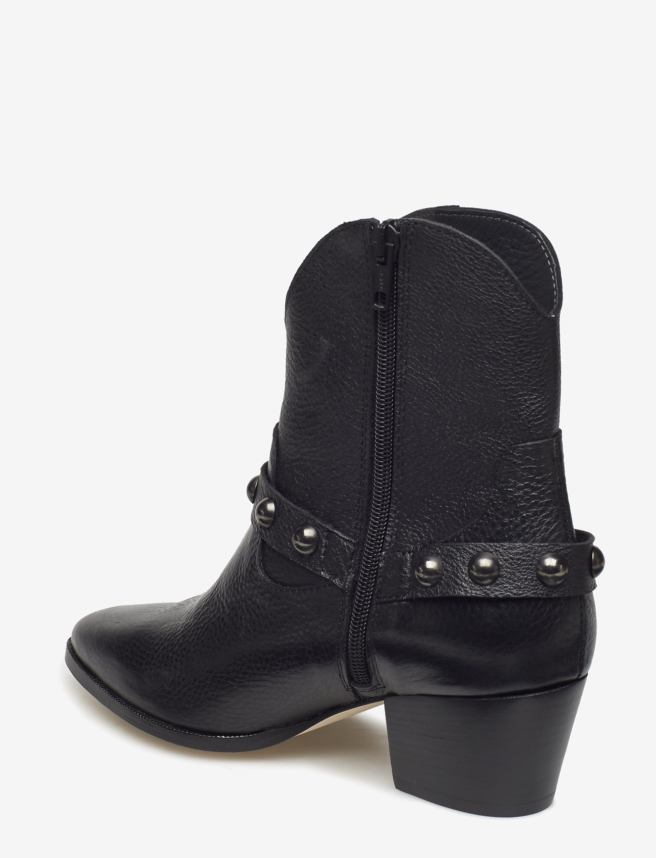 ANGULUS - Bootie - block heel - with zippe - 1933 black - 1