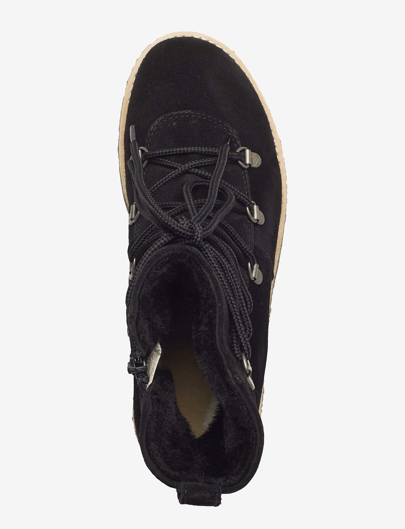 ANGULUS - Boots - flat - with laces - 1163/2014 black/black lamb woo - 1