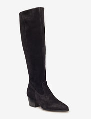Bootie - block heel - with zippe - 1163 BLACK