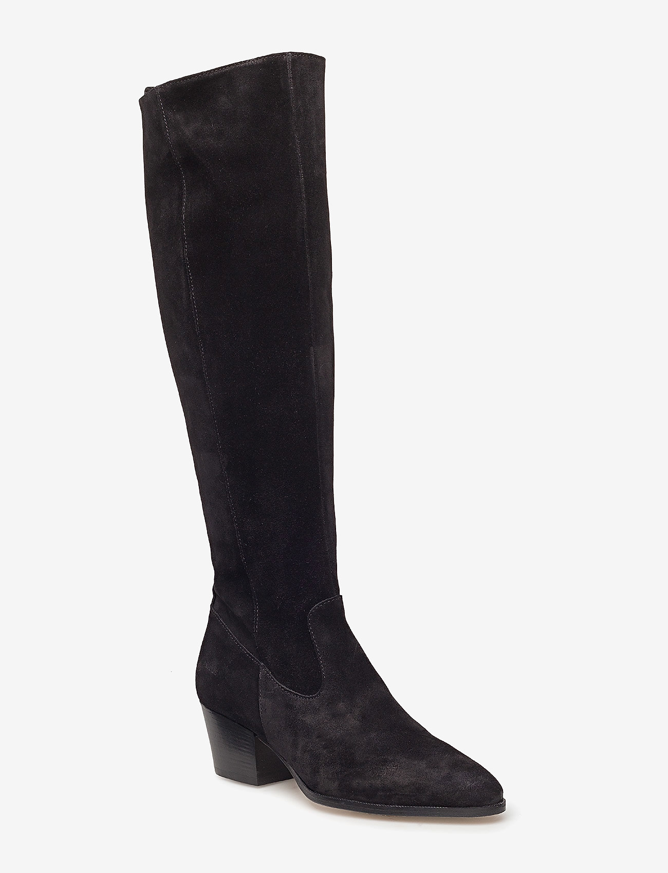 ANGULUS - Bootie - block heel - with zippe - 1163 black - 0