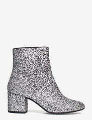 ANGULUS - Bootie - block heel - with zippe - 2485 silver glitter - 2
