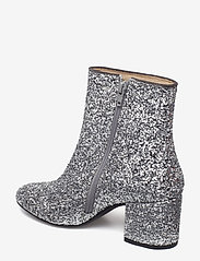 ANGULUS - Bootie - block heel - with zippe - 2485 silver glitter - 1