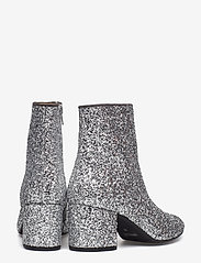 ANGULUS - Bootie - block heel - with zippe - 2485 silver glitter - 4