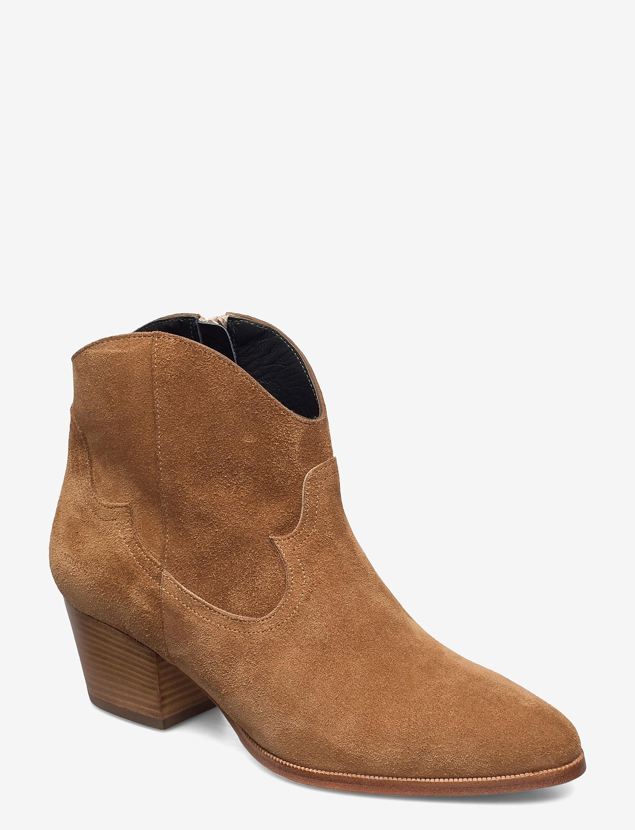 ANGULUS - Booties - Block heel - with elas - 1168 tan - 0