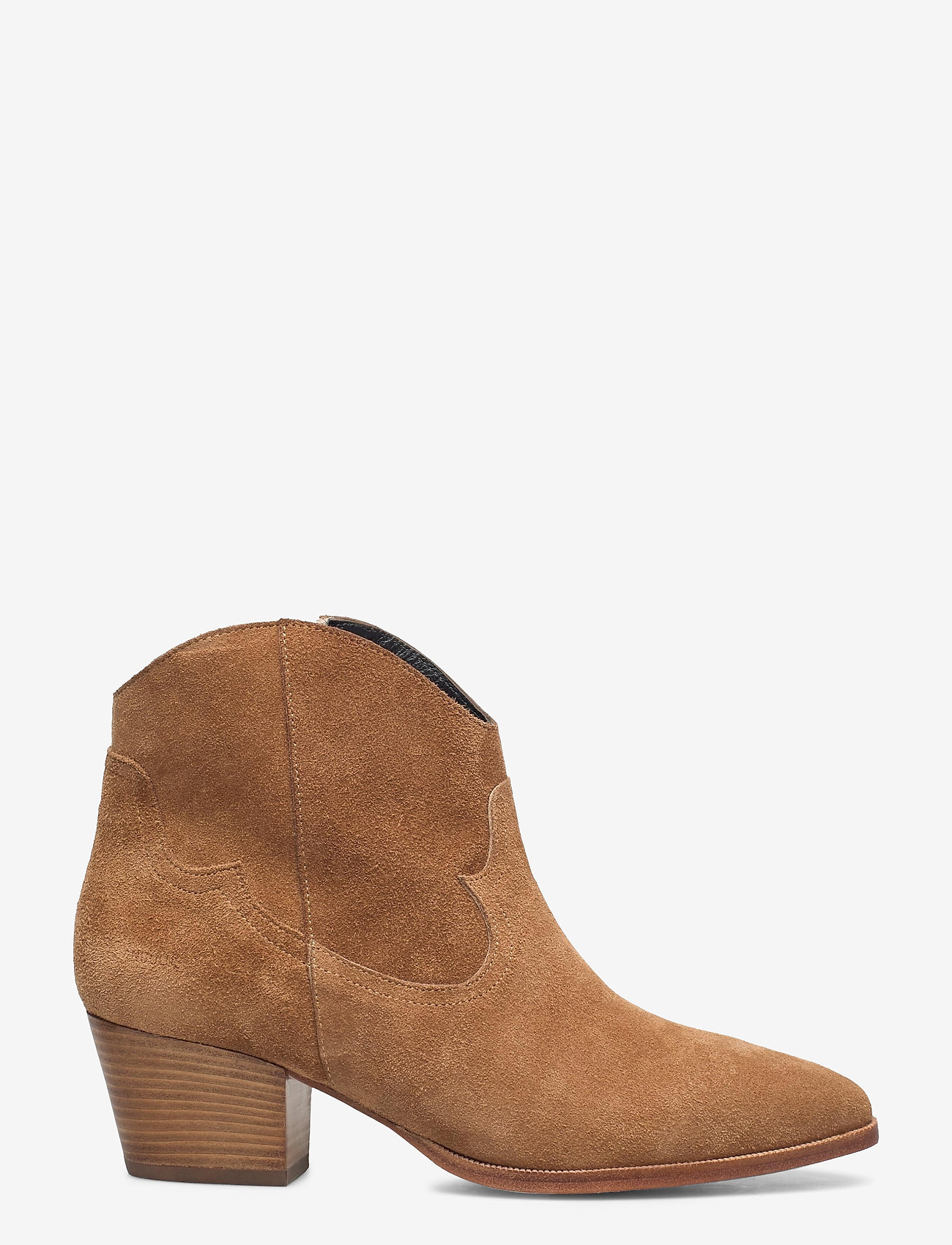 ANGULUS - Booties - Block heel - with elas - 1168 tan - 1